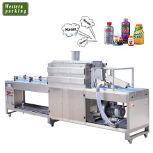 Automatic steam shrink tunnel for bottle sleeve label